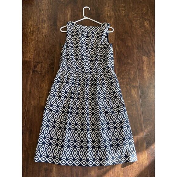 NWT Brooks Brothers Blue and White Dress (size 12) - Picture 1 of 10